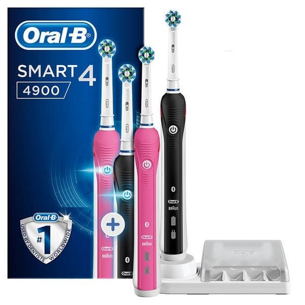 Οδοντόβουρτσα Oral-B Smart 4 4900 σε μάυρο και ρόζ χρώμα
