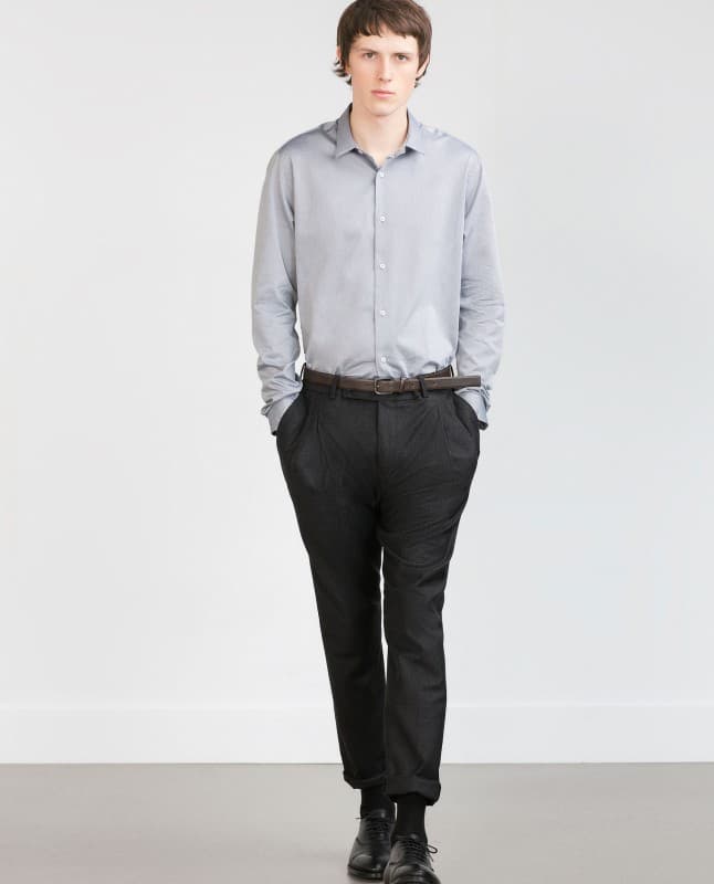 Αντρικό γκρι πουκάμισο 9,99€ @ZARA