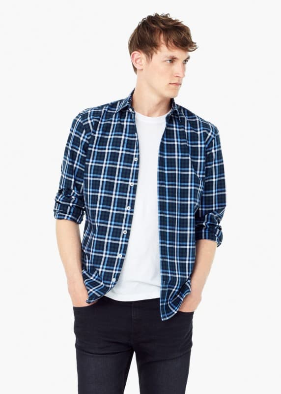 Καρό αντρικό πουκάμισο @Mango 11,99€