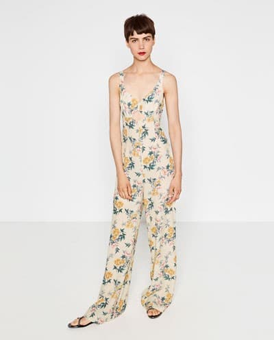 Γυναικεία εμπριμέ ολόσωμη φόρμα 29,99€ @Zara