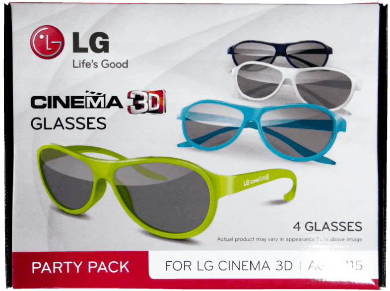 4 Γυαλιά 3D LG AG-F315 - Party Pack @public