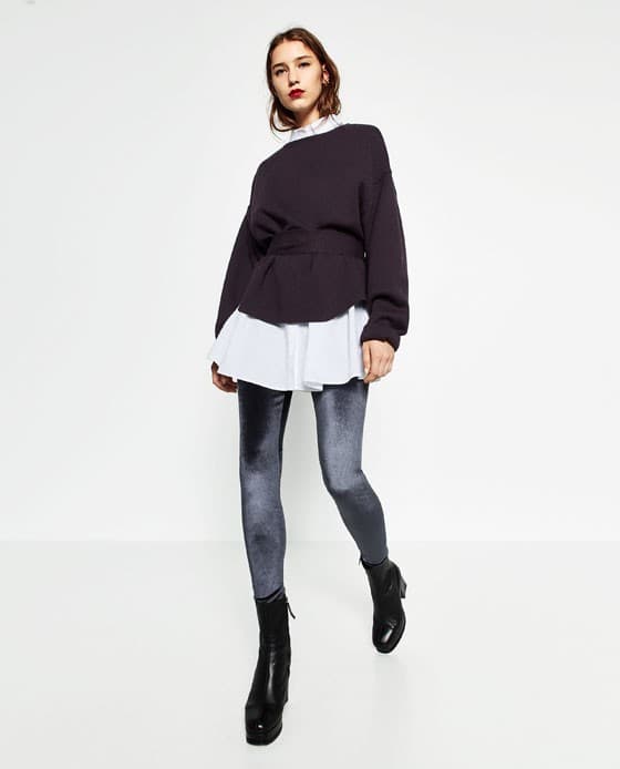 Γυναικείο βελούδινο κολάν 15,95€ @Zara