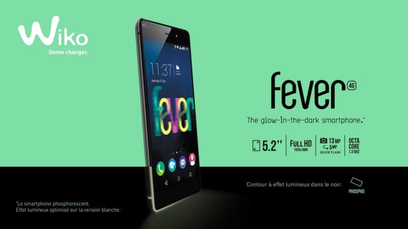 Wiko fever 5,2" fhd 3gb ram 4G 164€@amazon.fr