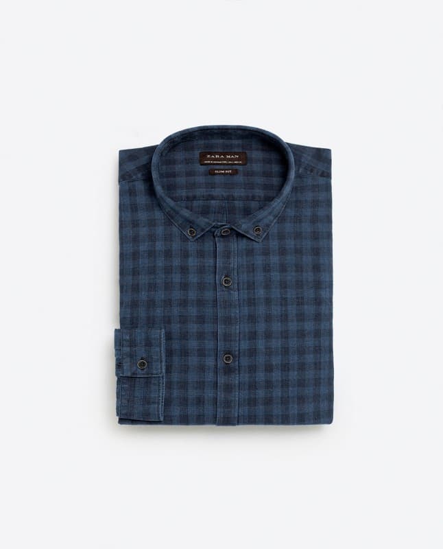 Αντρικό καρό πουκάμισο 14,99€ @Zara