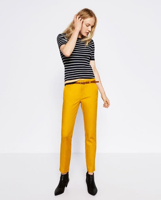 Παντελόνι τύπου CHINO με ζώνη 14,99€ ZARA