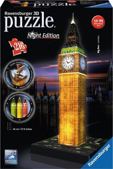 Ravensburger Big Ben Νυχτερινή έκδοση LED με 28,90€ στο e-shop.gr