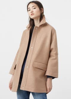 Γυναικείο παλτό μάλλινο 60% @Mango