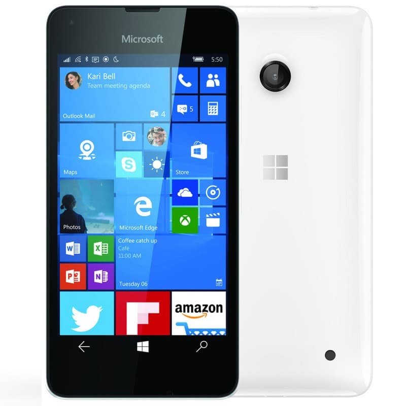 Microsoft Lumia 550 (8GB) 4G windows 10, χρώμα λευκό 59€@γερμανό