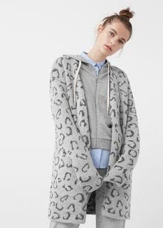 Γυναικεία ζακέτα animal print με 75% @Mango
