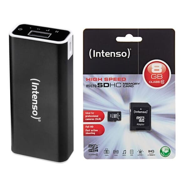 Intenso Powerbank 5200mAh + κάρτα μνήμης Micro SD 8GB 17,99€ - Κωτσόβολος