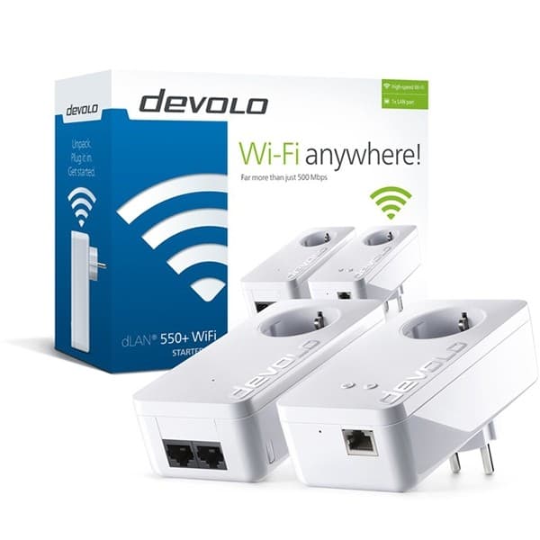 Devolo 550+ WiFi Starter Kit Powerline