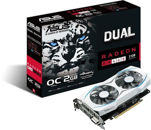 Asus Radeon RX460 2GB Dual 118,9€ στο e-shop