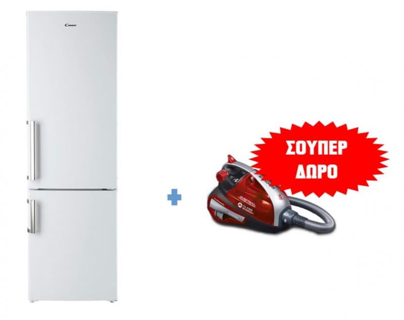 Ψυγειοκαταψύκτης Candy CCBS 6182WH/1 + Ηλεκτρική σκούπα Hoover MI70-MI30011 365,31€ από electroholic