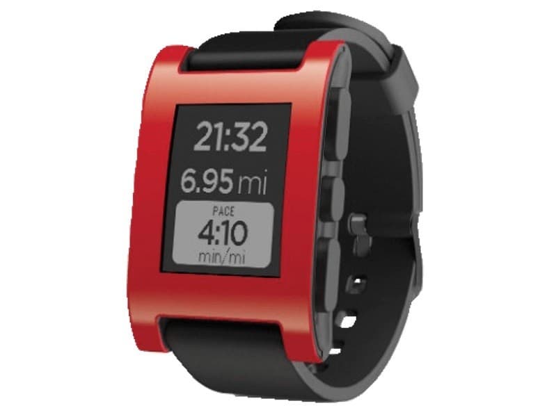 Pebble Original Smartwatch Cherry Red 59€ | Mediamarkt
