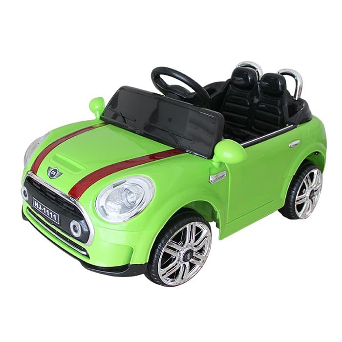 Ηλεκτροκίνητο παιδικό αυτοκίνητο τύπου Mini Cooper Πράσινο με τηλεκοντρόλ 12v, 130€ stospiti.gr