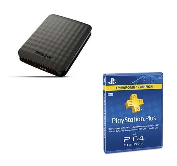 Maxtor Σκληρός M3 1TB 2.5" &amp; Card Playstation Plus 365Days 61€ με παζάρι - Κωτσόβολος