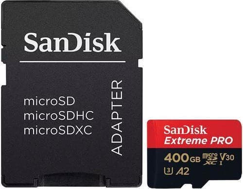 Sandisk Extreme Pro microSDXC 400GB U3 V30 A2 κάρτα με αντάπτορα