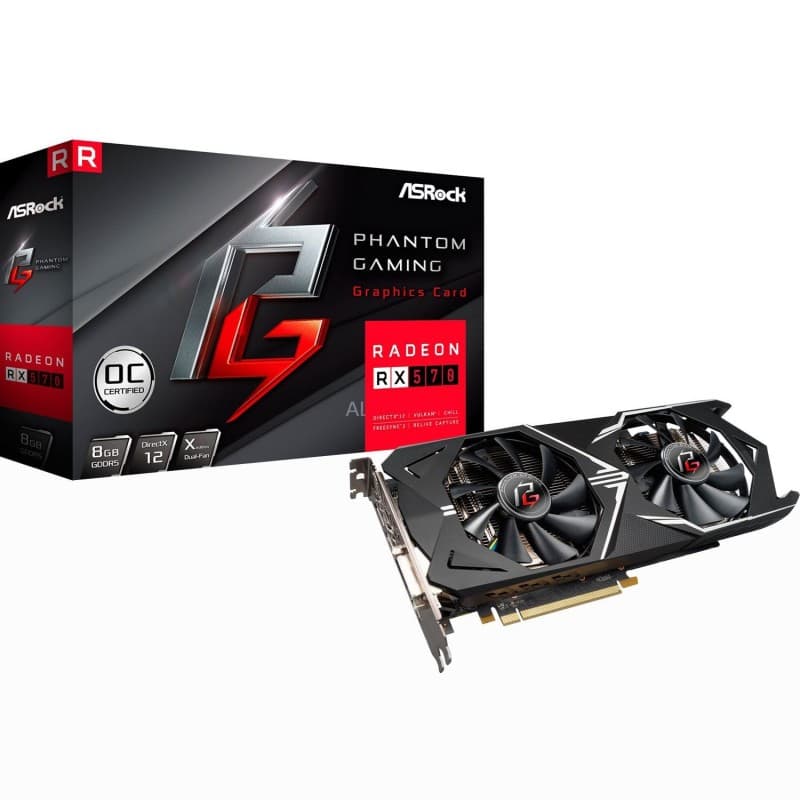Κάρτα γραφικών Asrock VGA Radeon RX 570 8GB Phantom Gaming @ Πλαίσιο