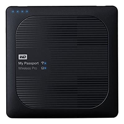 My Passport Wireless Pro Portable Wireless External Hard Drive (6.4cm (2.5); 5000Mbps; 8MB - SATA - USB 3.0 SD 3.0 Card Reader, WIFI, USB Power Bank 194.19  @amazon.de