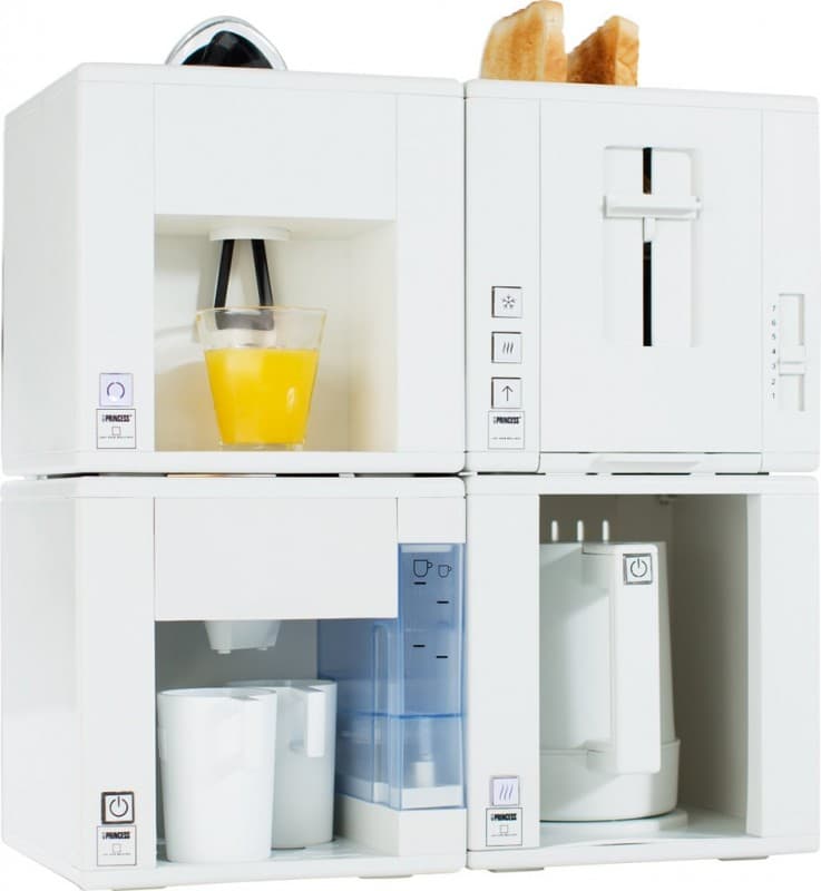 Συσκευή COMPACT4ALL 4 IN 1 PRINCESS Καφετιέρα Φίλτρου/Στίφτης/Φρυγανιέρα/Βραστήρας