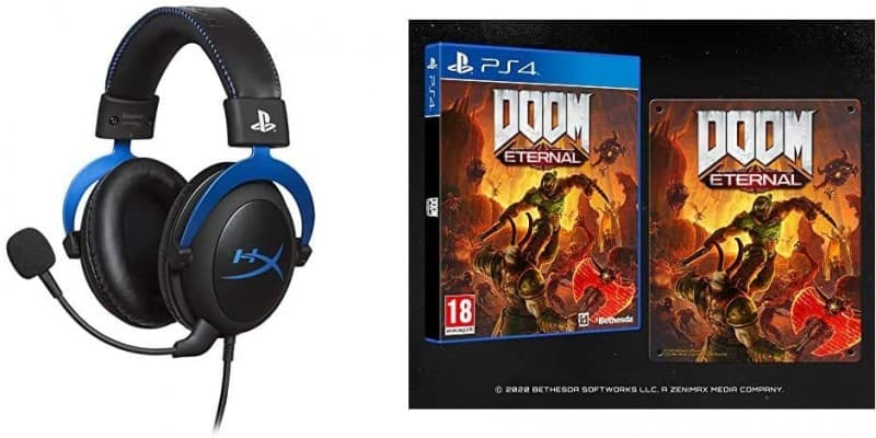 Ακουστικά HyperX Cloud PS4 και Doom Eternal PS4 @ amazon.co.uk