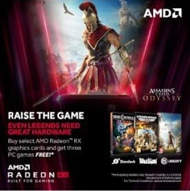 Κάρτες γραφικών AMD RX-570/580 και Vega με δώρο 3 παιχνίδια PC από 299€ - Πλαίσιο