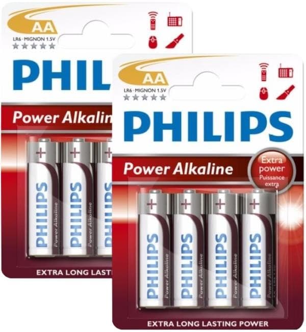 Μπαταρία Philips Power Alkaline LR6P4B/10 AA 8ΤΕΜ