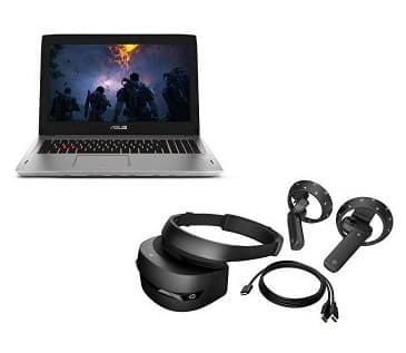 ASUS GL502VM ROG Strix 15.6" FHD IPS G-Sync (i5-7300HQ, 8GB, 128GB + 1TB, GTX 1060 6GB, W10) + HP VR Headset @ amazon.co.uk