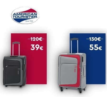 Βαλίτσες American Tourister από 39€ έως 65€ στα Factory Outlet