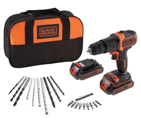 Black &amp; Decker BDKH18B1SA-QW Κρουστικό Δράπανο με δωρεάν αποστολή - Κωτσόβολος