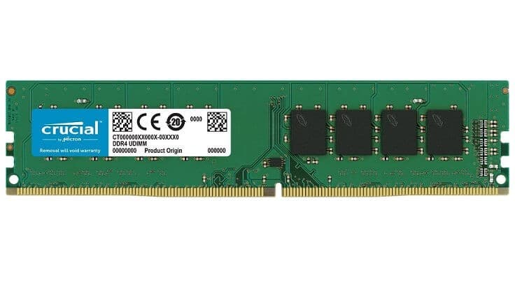 Crucial 16GB DDR4-2400MHz Single DIMM 123,22€ - amazon.de