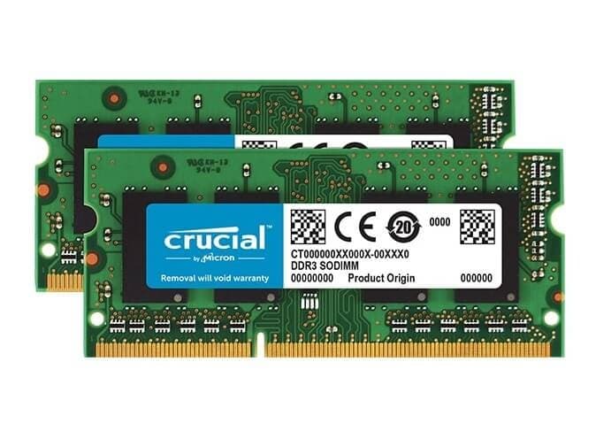 Crucial 16GB Kit (2 x 8GB) DDR3-1866 SODIMM 84,85€ στο crucial.com