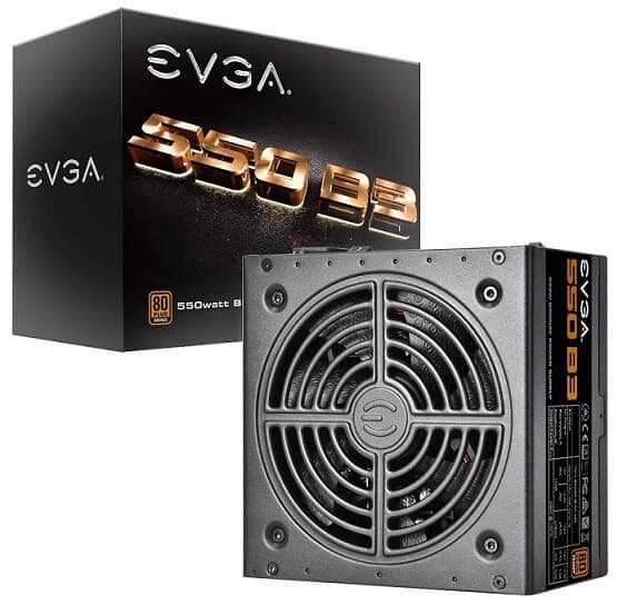 EVGA 550 B3 550W 80+ Bronze Τροφοδοτικό 55,75€ @ amazon.de