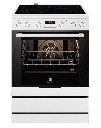 Electrolux EKC6450AOW Κεραμική Κουζίνα με 324€ από papadatoshome.gr [Λάθος τιμή]