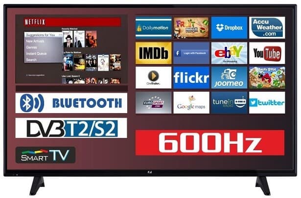 40'' Full HD Smart TV F&amp;U FLS40201 με Bluetooth και δορυφορικό δέκτη με 250€ στο You