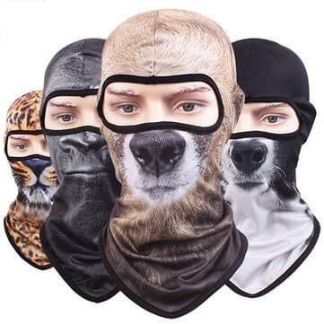 2 μάσκες προσώπου 3D Animal Balaclava 4,96€ στο Banggood