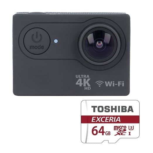 Forever SC-400 4K WiFi Action Camera + Κάρτα μνήμης Toshiba M302 64GB 49,80€ από Γερμανό