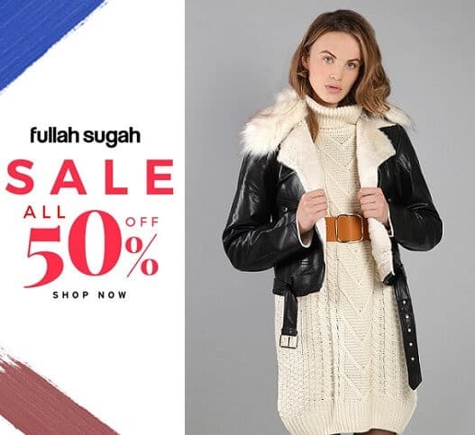 Έκπτωση 50% σε όλα τα είδη στη Fullah Sugah