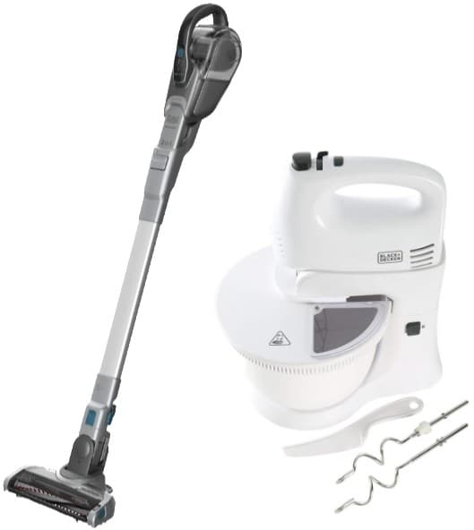 Επαναφορτιζόμενη σκούπα stick 2σε1 + Μίξερ Black &amp; Decker