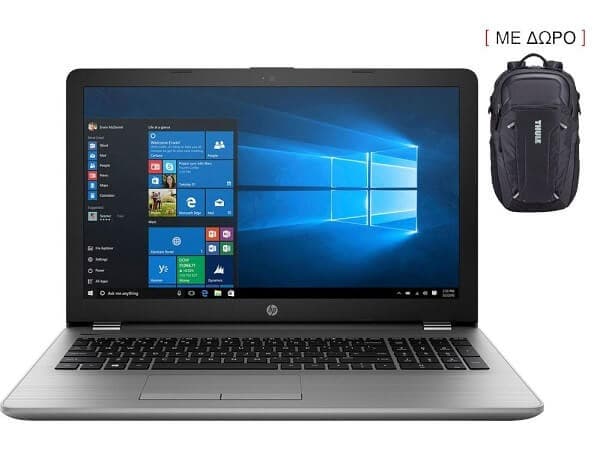 HP 250 G6 (i5-7200U/ 4GB/ 500GB/ Radeon 520/ FHD/  W10) + Thule Backpack 479€