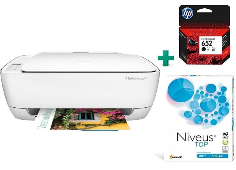 Πολυμηχάνημα ΗΡ Deskjet Ink Advantage 3636 AiO + μαύρο μελάνι + χαρτί εκτύπωσης 500Φ 59€ στα Public