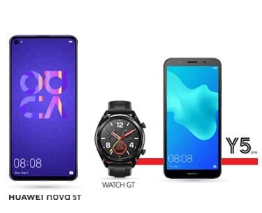 Huawei Nova 5T 6GB 128GB + Smartwatch Watch GT + Κινητό Y5 2018 499€