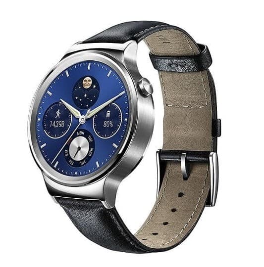 Huawei Watch W1 Stainless Steel Classic Smartwatch with Leather Strap 198€ @ amazon.co.uk