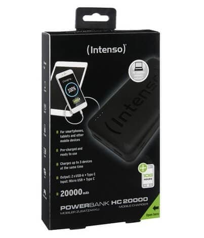 Intenso HC20000 Power Bank  20000mAh 29,90€ από e-shop.gr