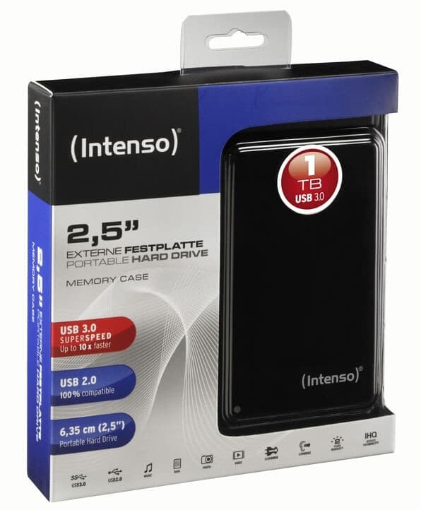 Εξ. σκληρός δίσκος Intenso 6021560 1TB 2.5" USB 3.0 Μαύρο 49€ - Public