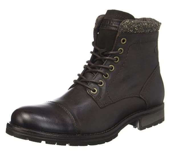 Jack &amp; Jones Jfwmarly Leather Bison Ανδρικό μποτάκι 47€ στο Amazon