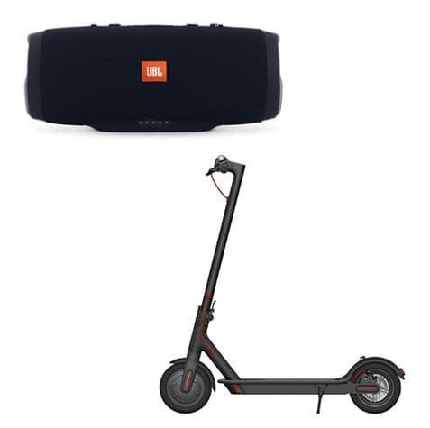 JBL charge 3 88,99 / Xiaomi scooter 299