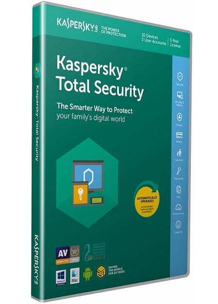 Kaspersky Total Security 2019 σε προσφορά - Amazon UK (π.χ. 10 Συσκευές για 1 Έτος με 25€)