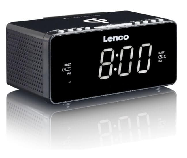 Lenco CR-550 Ραδιο-ρολόι με ασύρματη φόρτιση 35,90€ - e-shop.gr
