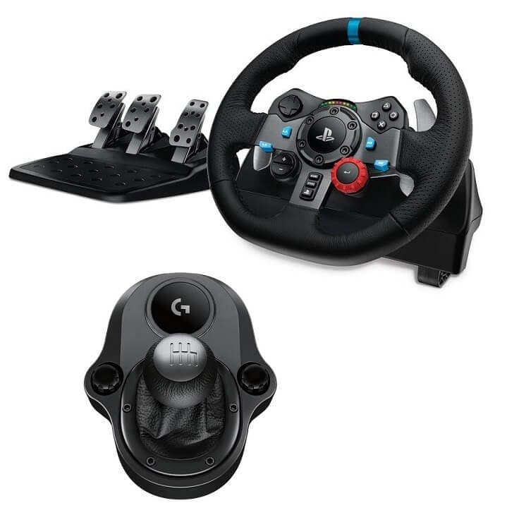 Logitech G29 Steering Wheel + Driving Force Shifter 230€ @ amazon.co.uk